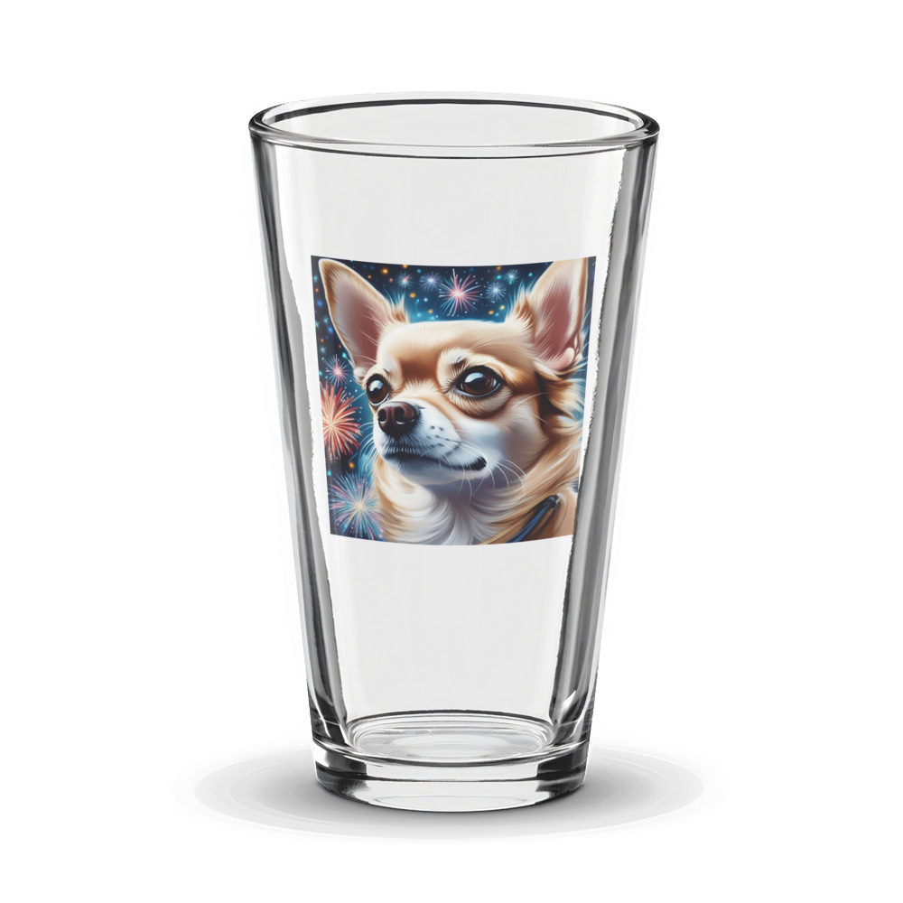 PugMug Custom Chihuahua Glass Tumbler