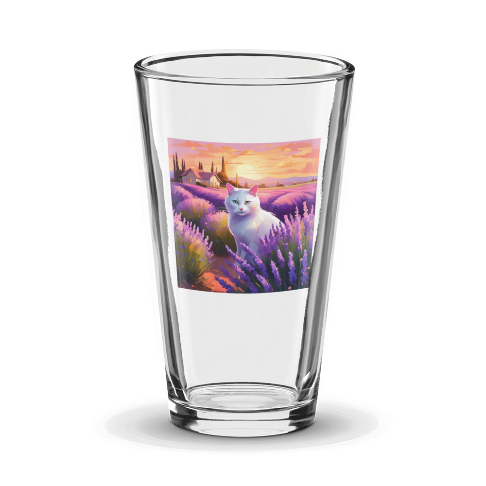 PugMug Custom White Companion Cat Glass Tumbler