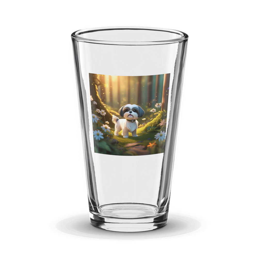 PugMug Custom Shih Tzu Glass Tumbler