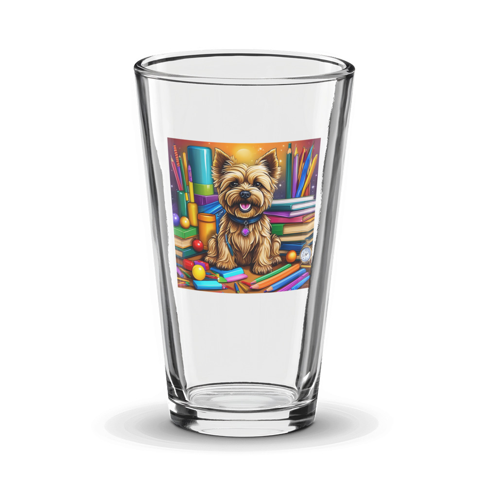 PugMug Custom Cairn Terrier Glass Tumbler