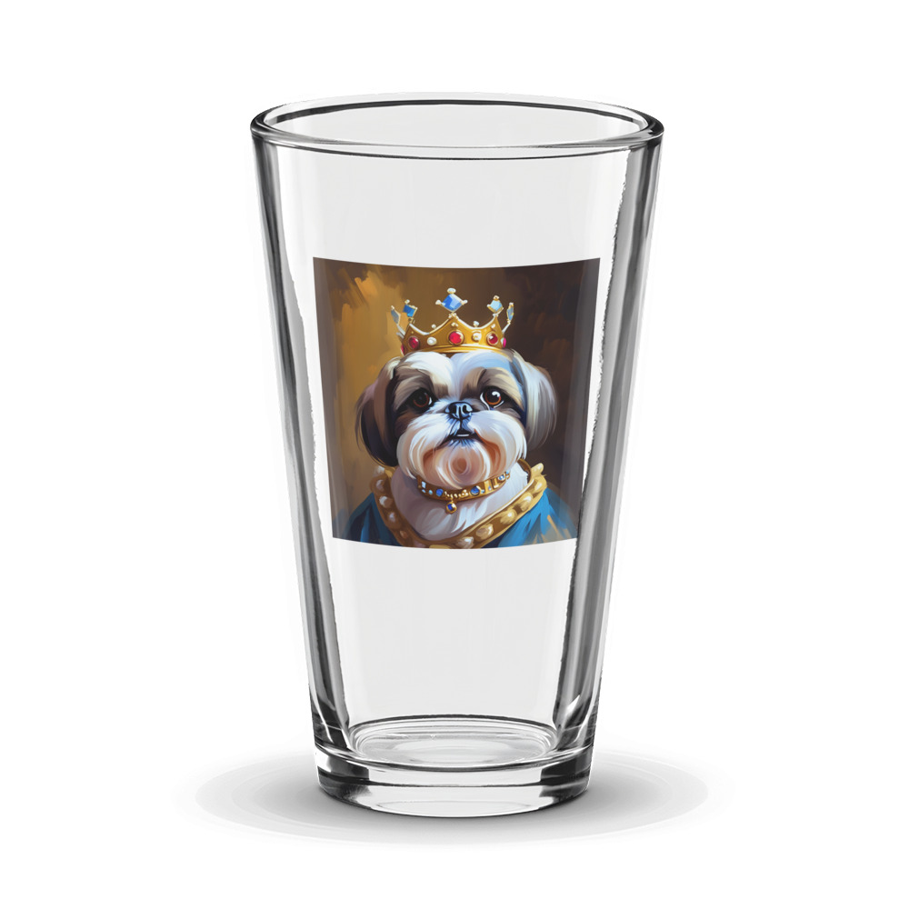PugMug Custom Shih Tzu Glass Tumbler