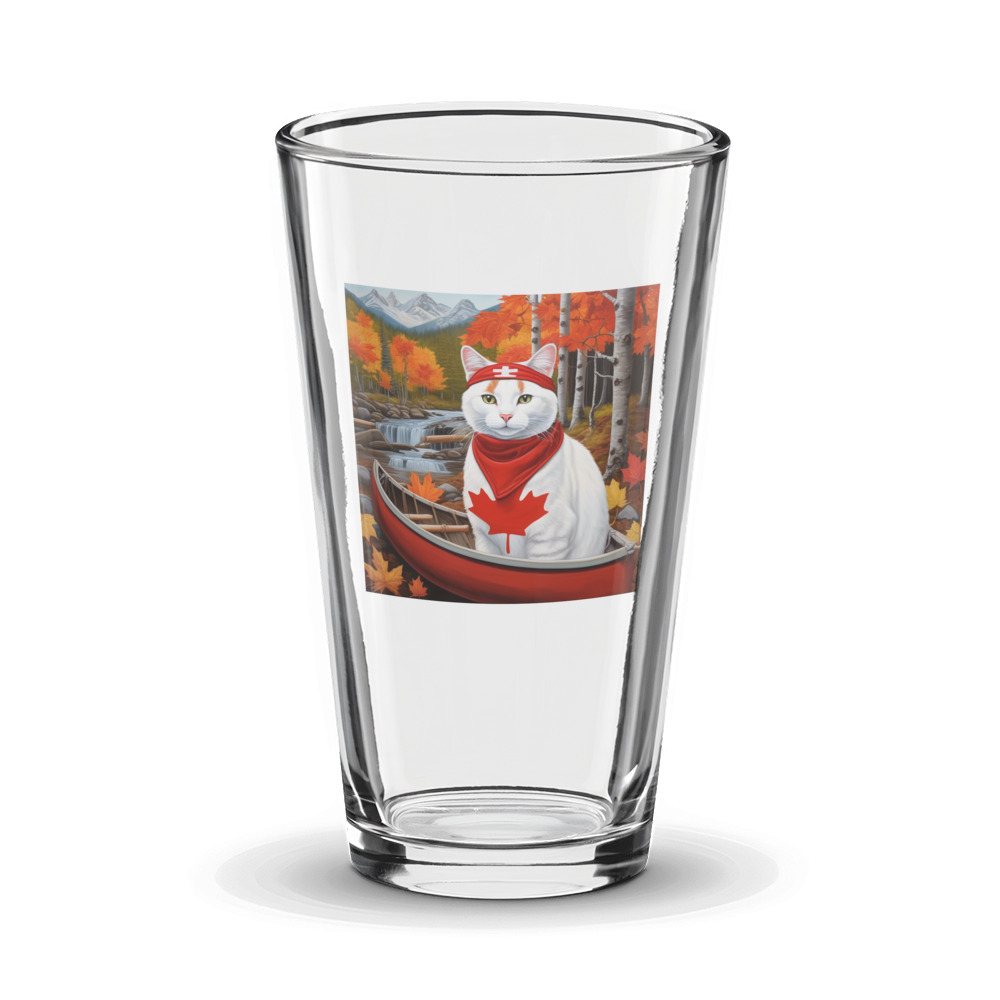 PugMug Custom White Companion Cat Glass Tumbler