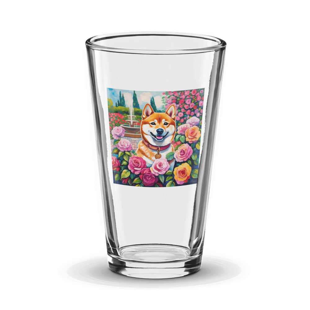 PugMug Custom Shiba Inu Glass Tumbler