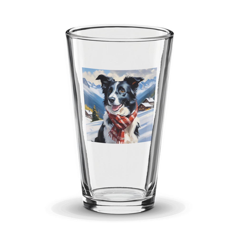 PugMug Custom Border Collie Glass Tumbler
