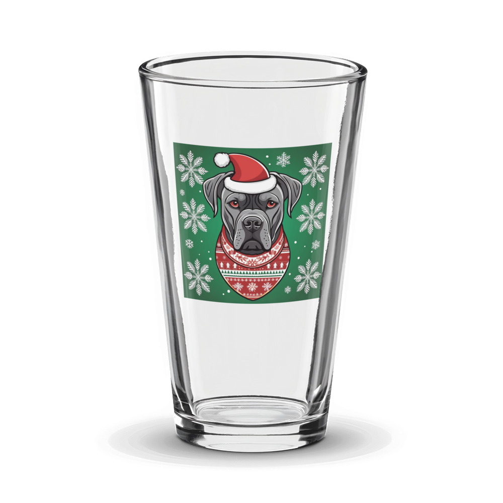 PugMug Custom Cane Corso Glass Tumbler