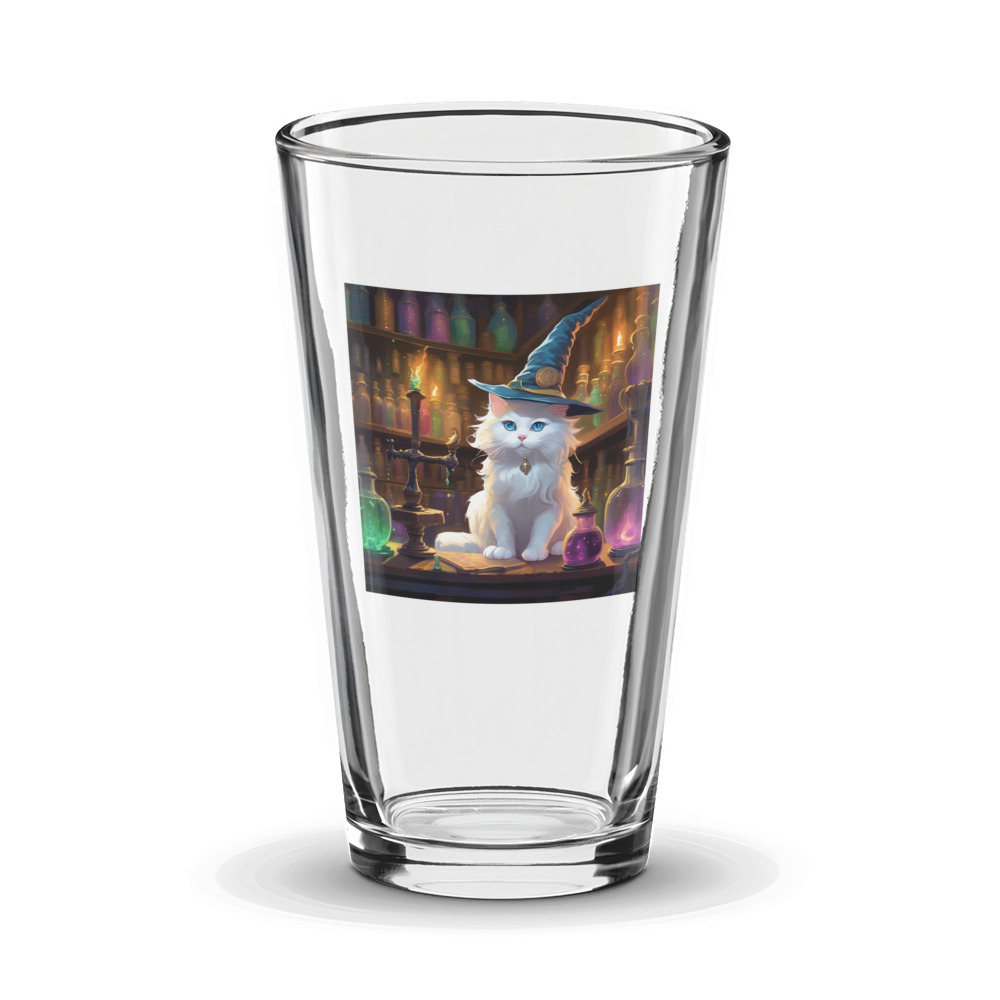 PugMug Custom White Ragdoll Cat Glass Tumbler