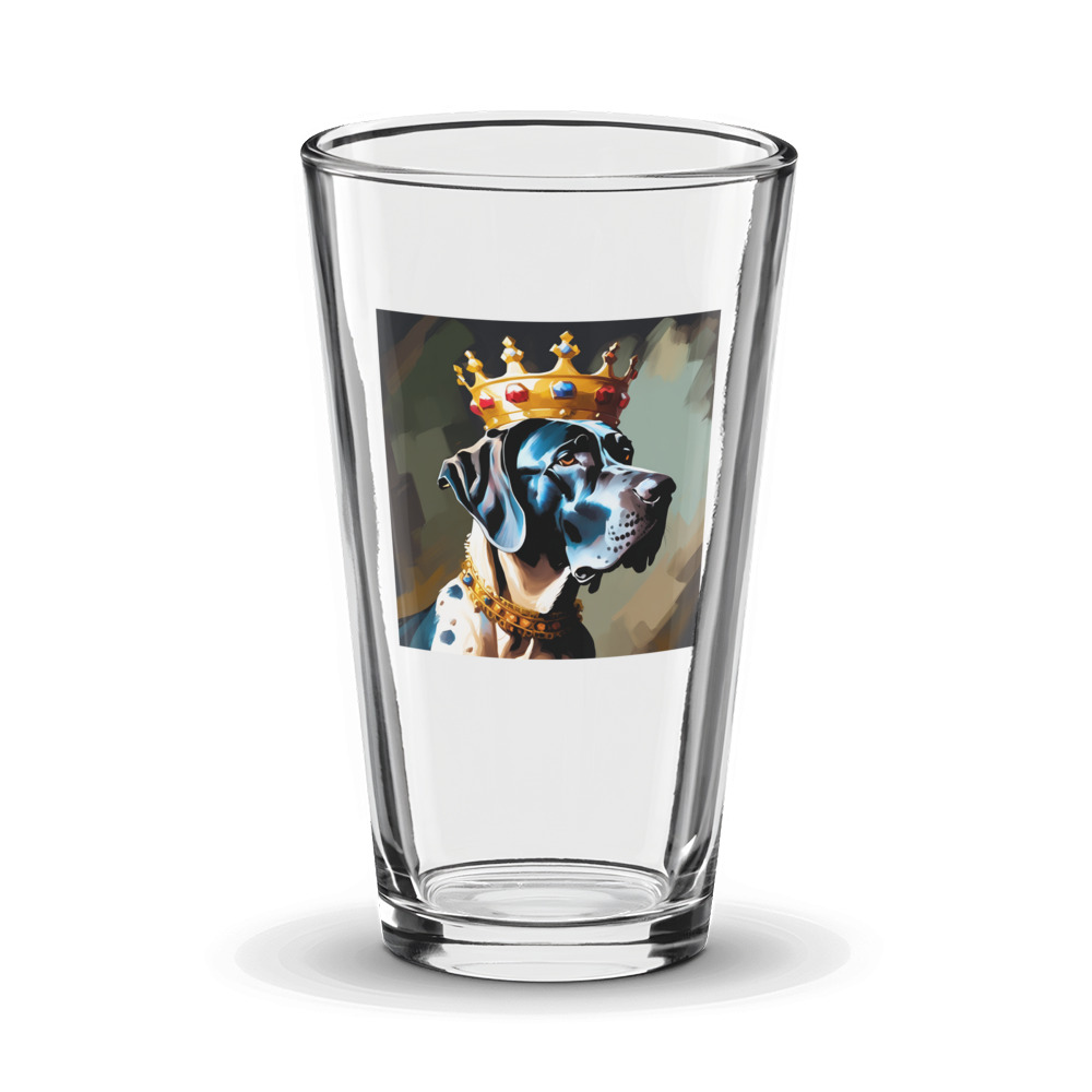 PugMug Custom Great Dane Glass Tumbler