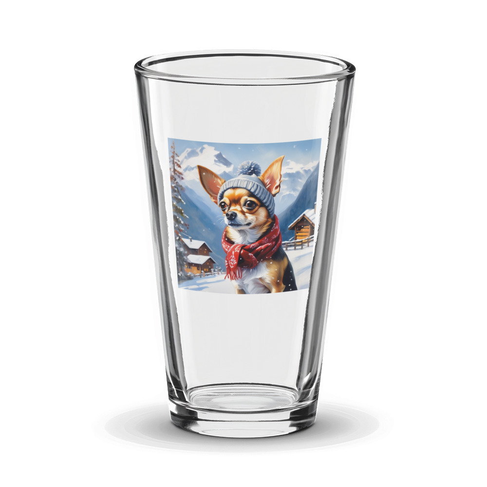 PugMug Custom Chihuahua Glass Tumbler