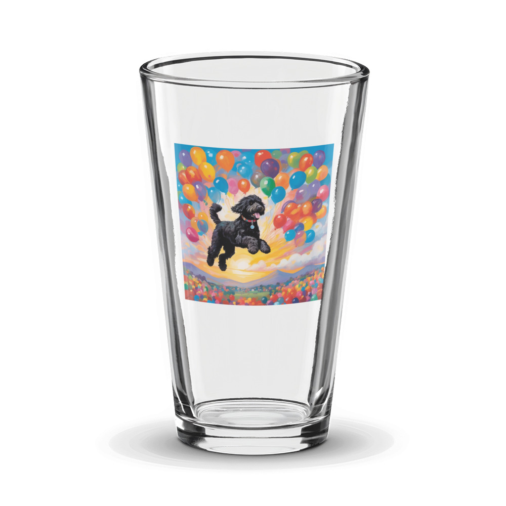 PugMug Custom Portuguese Water Dog Glass Tumbler