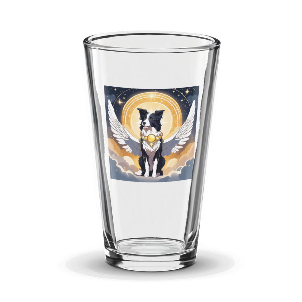 PugMug Custom Border Collie Glass Tumbler