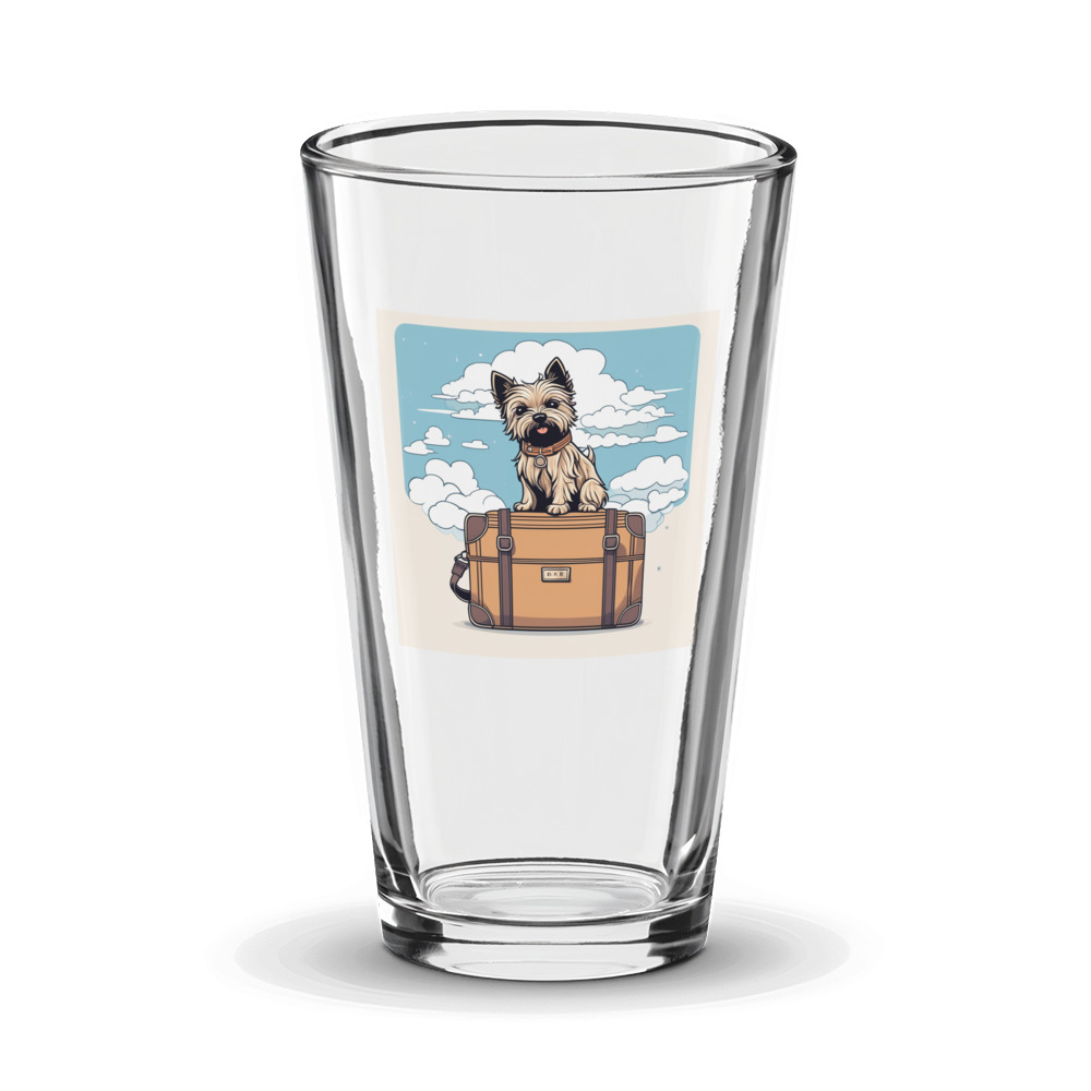 PugMug Custom Cairn Terrier Glass Tumbler