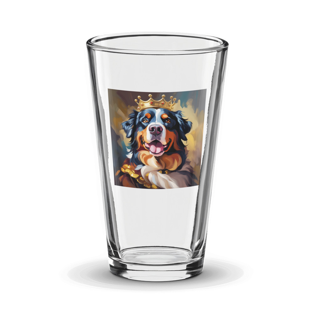 PugMug Custom Bernese Mountain Dog Glass Tumbler