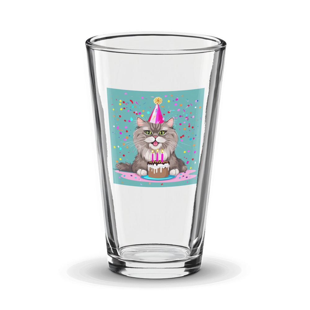 PugMug Custom Tabby Persian Cat Glass Tumbler