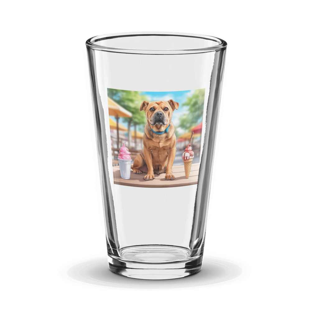 PugMug Custom Halina Glass Tumbler