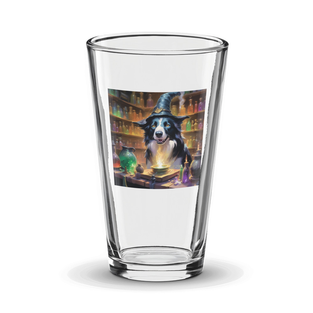 PugMug Custom Border Collie Glass Tumbler