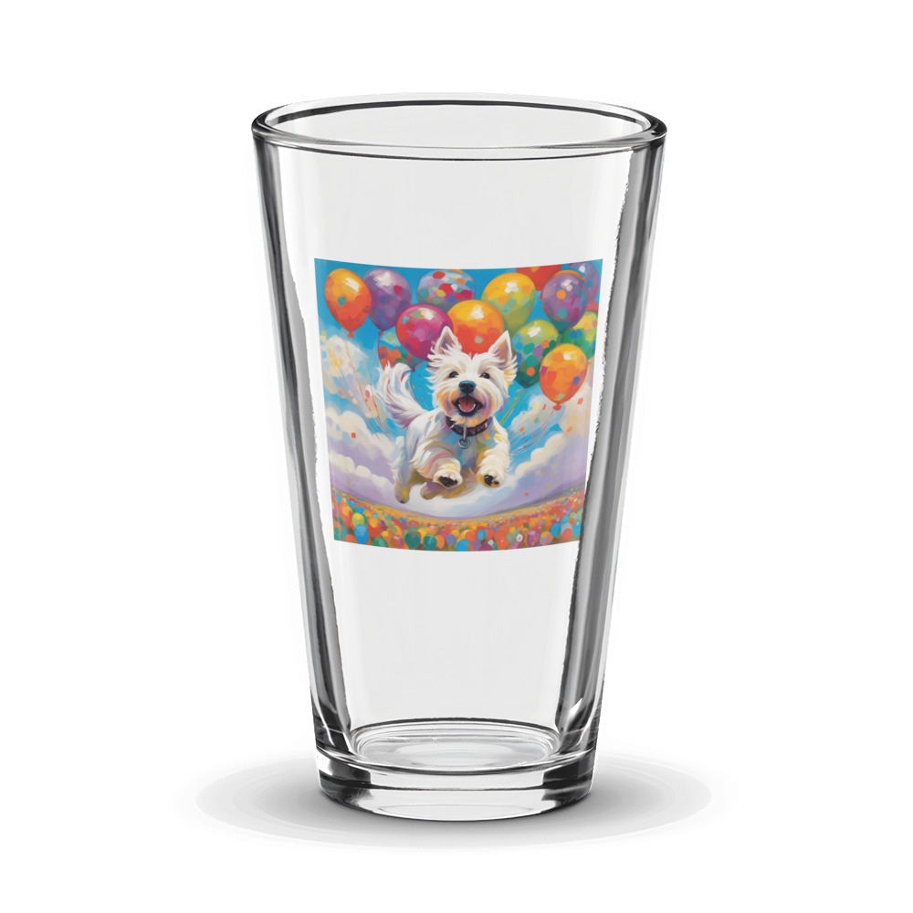 PugMug Custom West Highland White Terrier Glass Tumbler