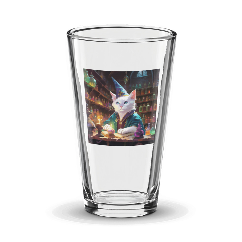 PugMug Custom White Exotic Cat Glass Tumbler