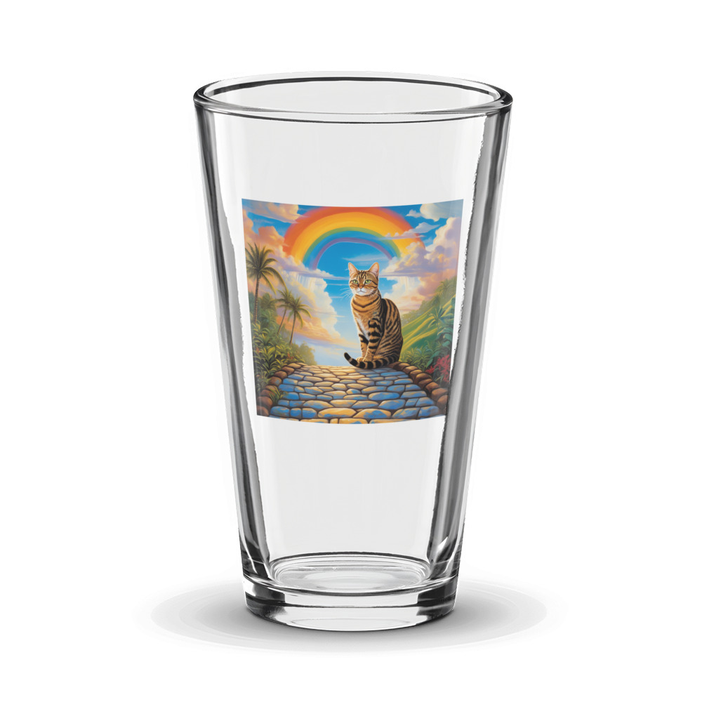 PugMug Custom Tabby Exotic Cat Glass Tumbler