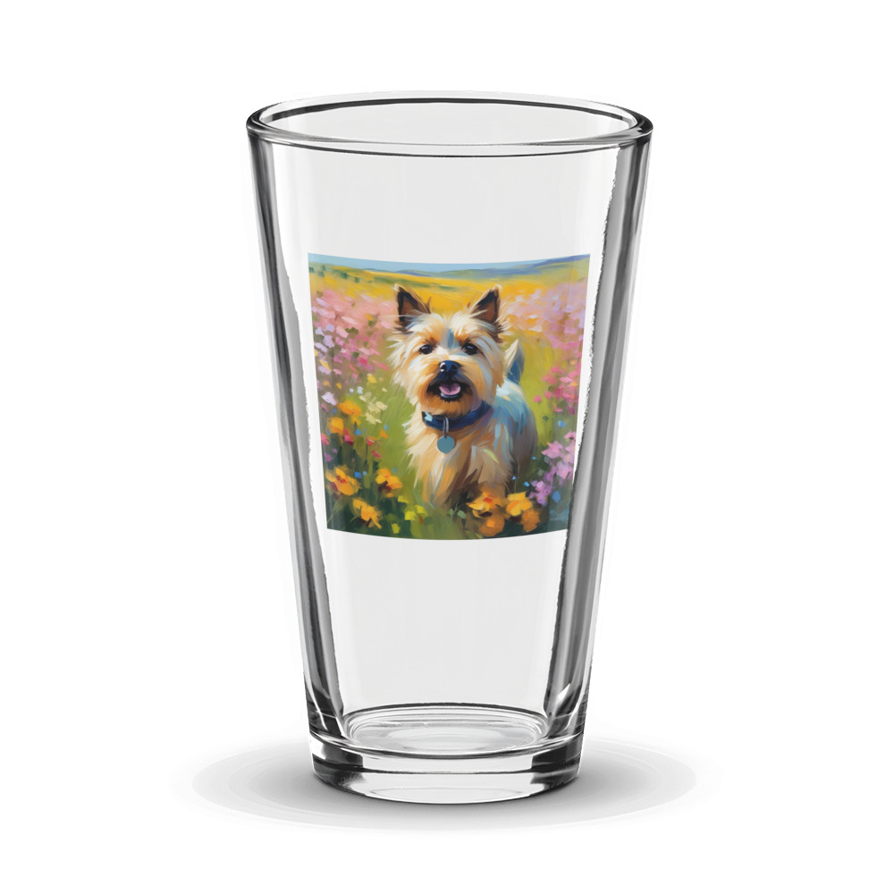 PugMug Custom Cairn Terrier Glass Tumbler