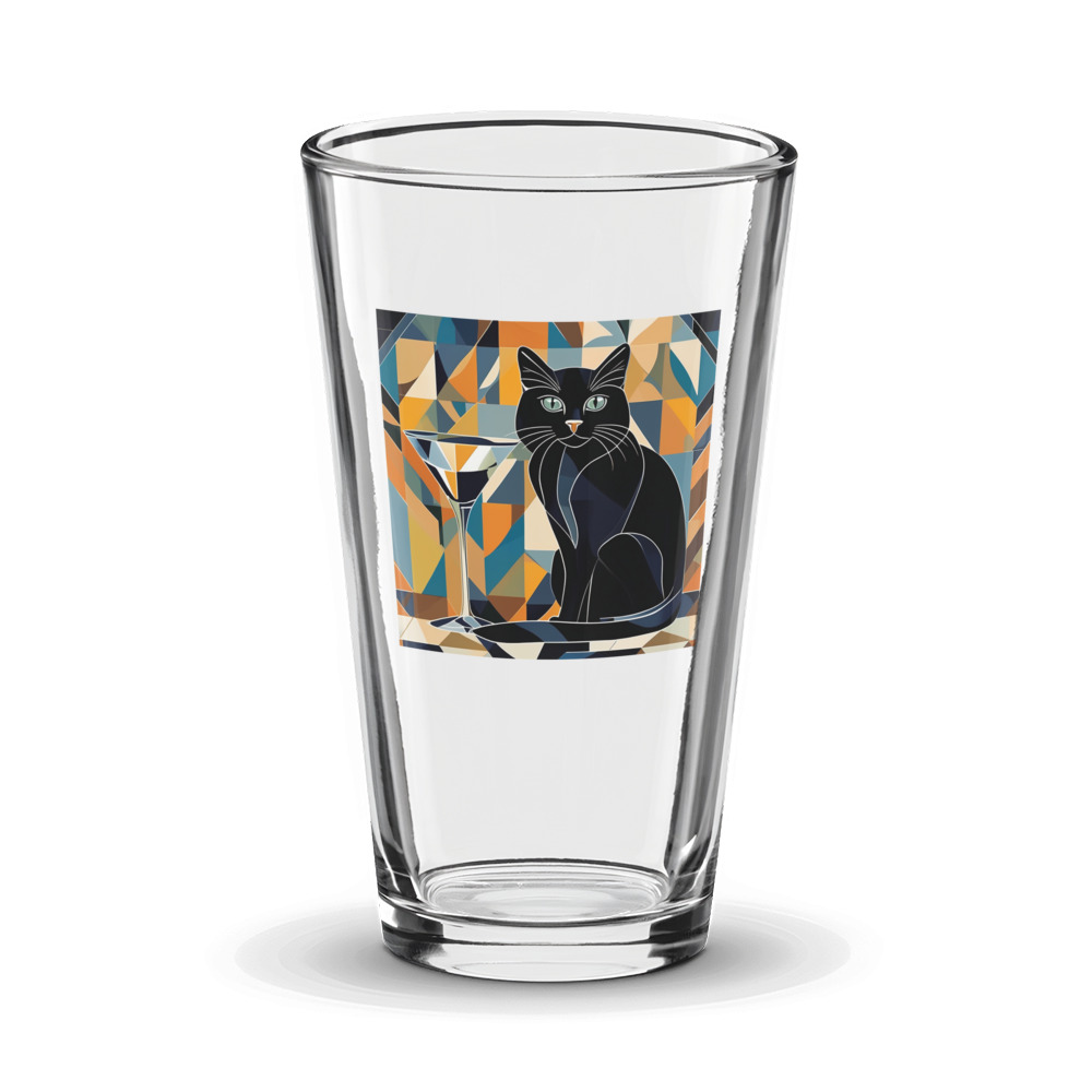 PugMug Custom Black Ragdoll Cat Glass Tumbler