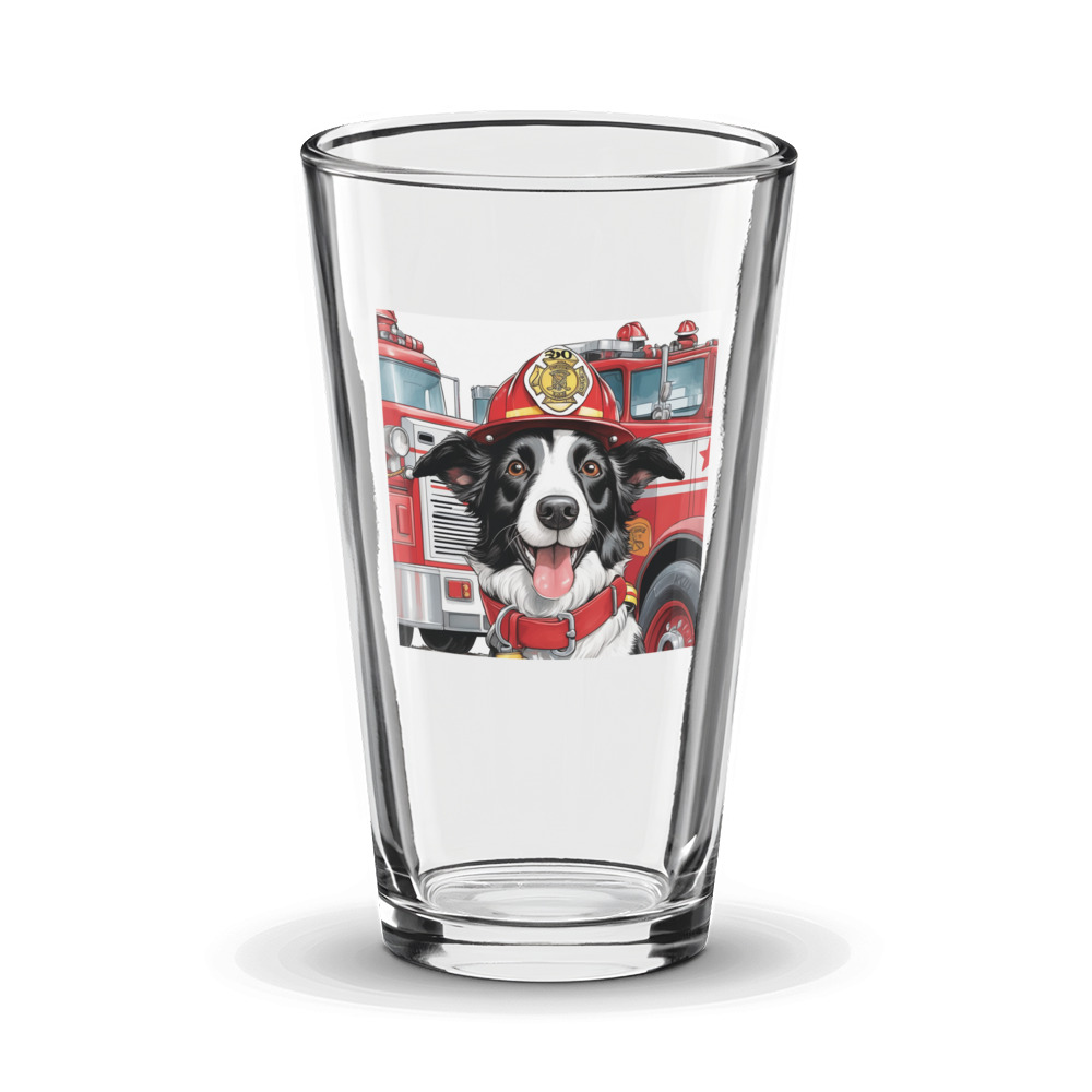 PugMug Custom Border Collie Glass Tumbler