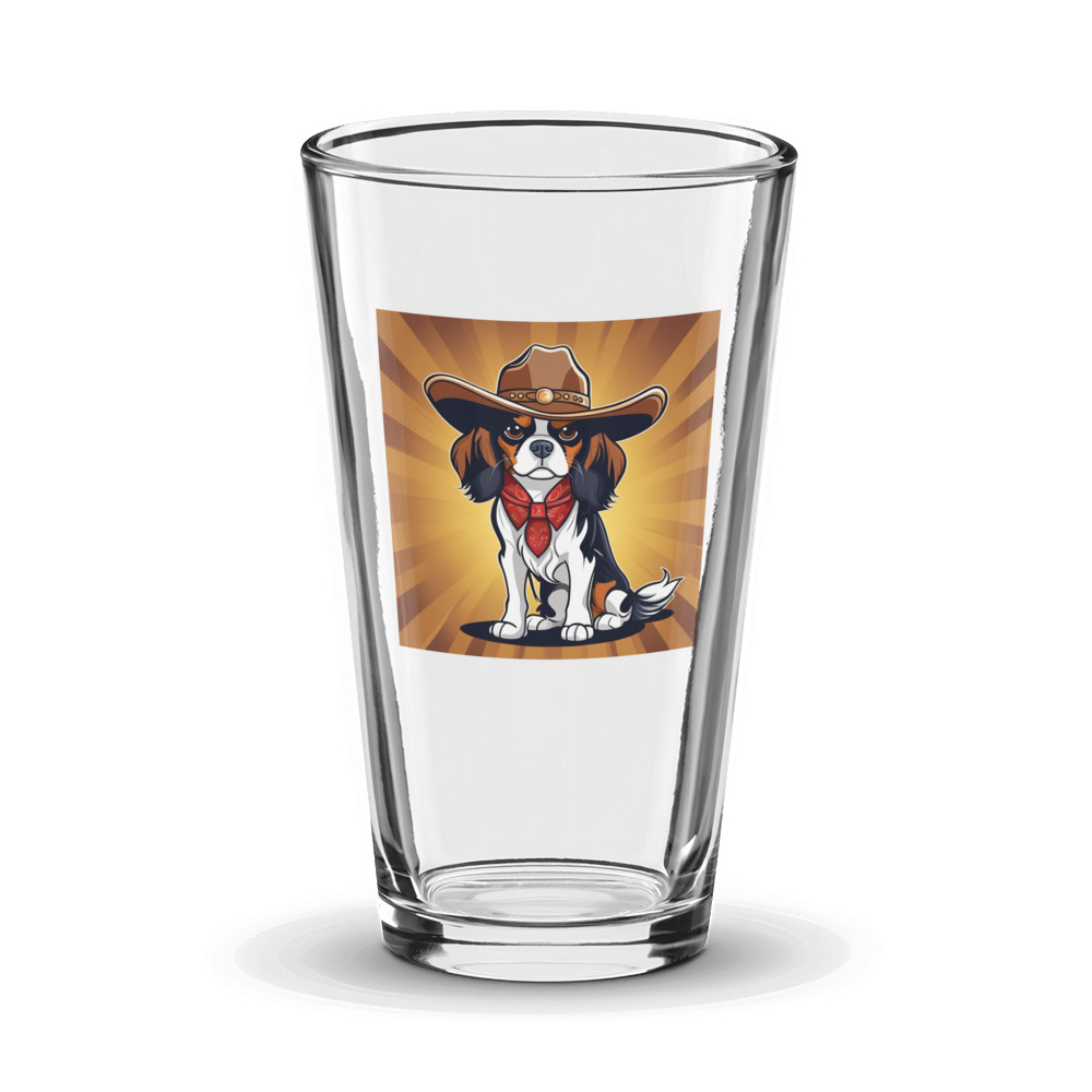PugMug Custom Cavalier King Charles Spaniel Glass Tumbler