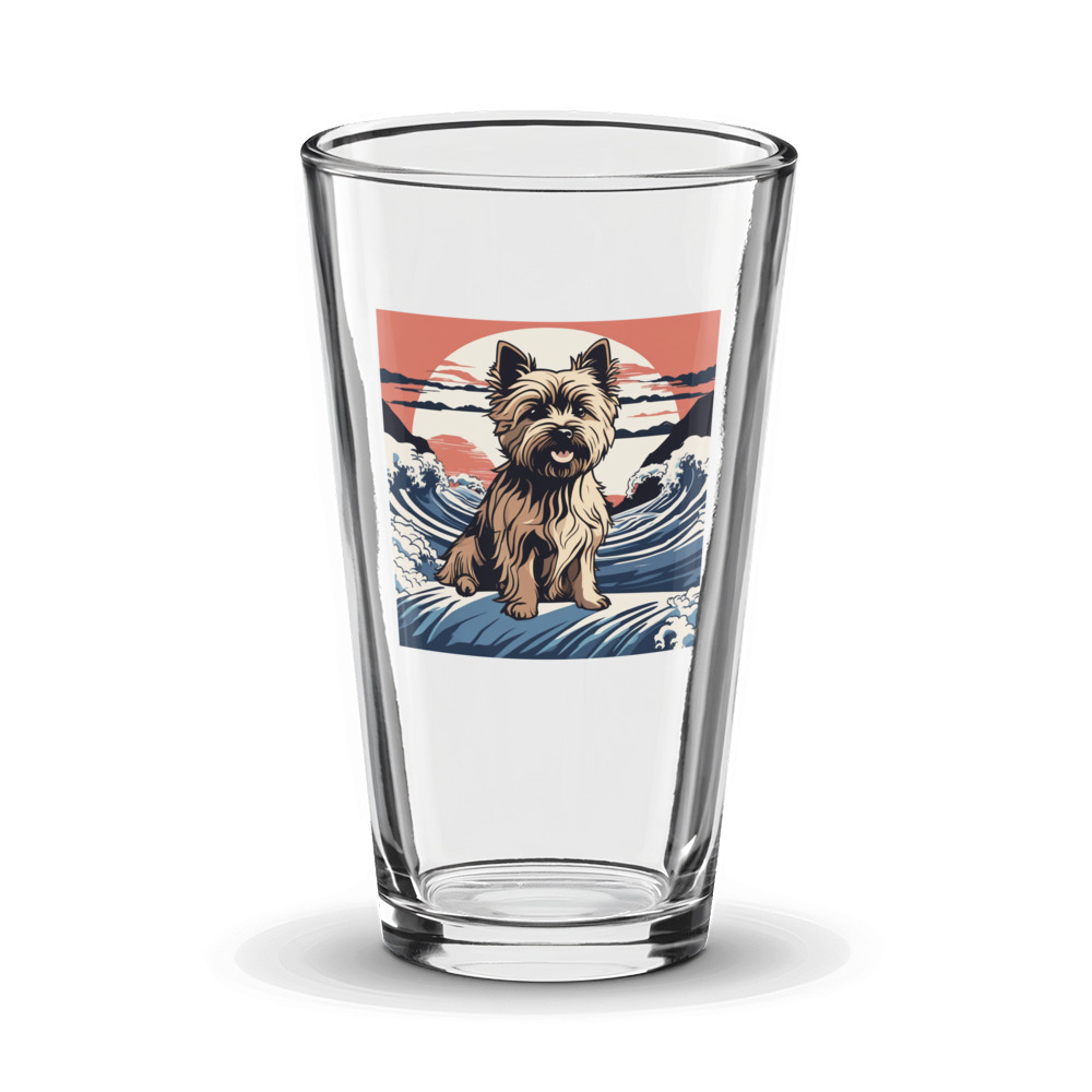 PugMug Custom Cairn Terrier Glass Tumbler