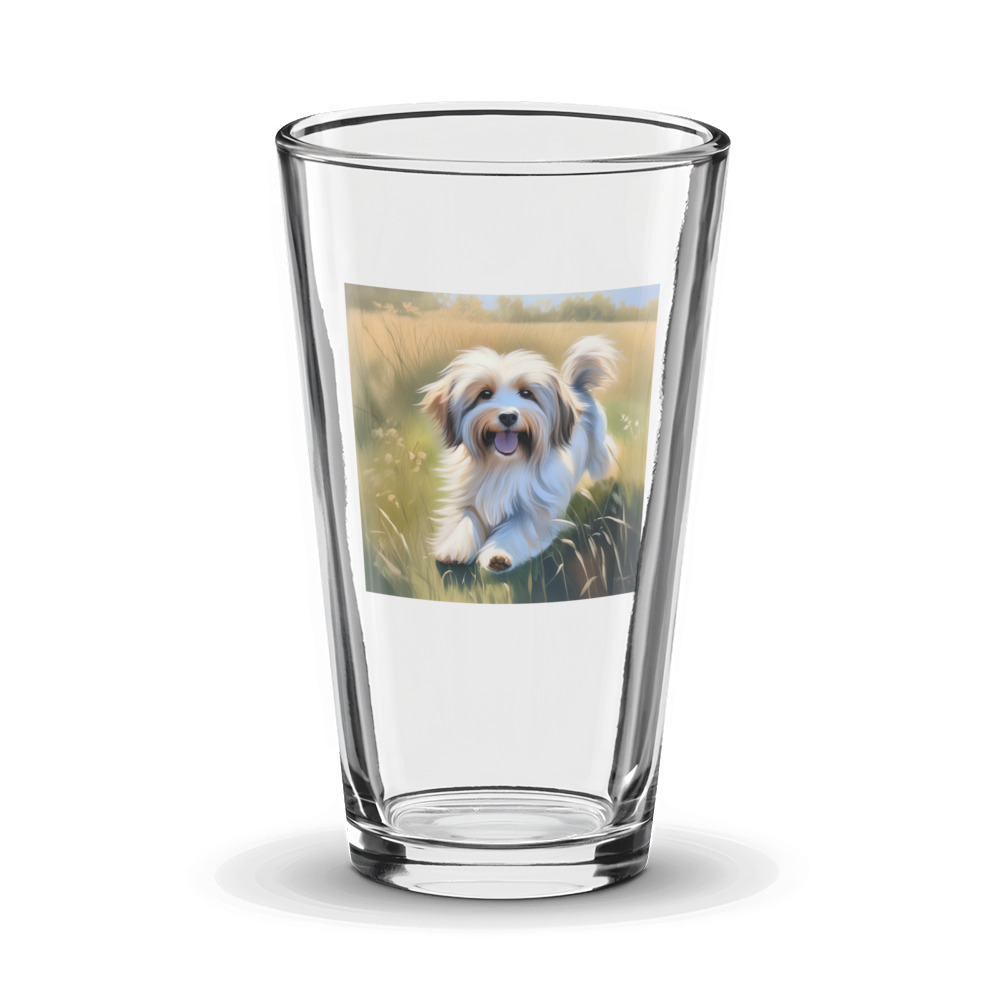 PugMug Custom Tan Havanese Dog Glass Tumbler