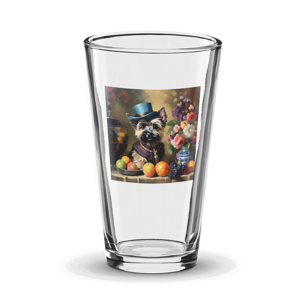 PugMug Custom Cairn Terrier Glass Tumbler