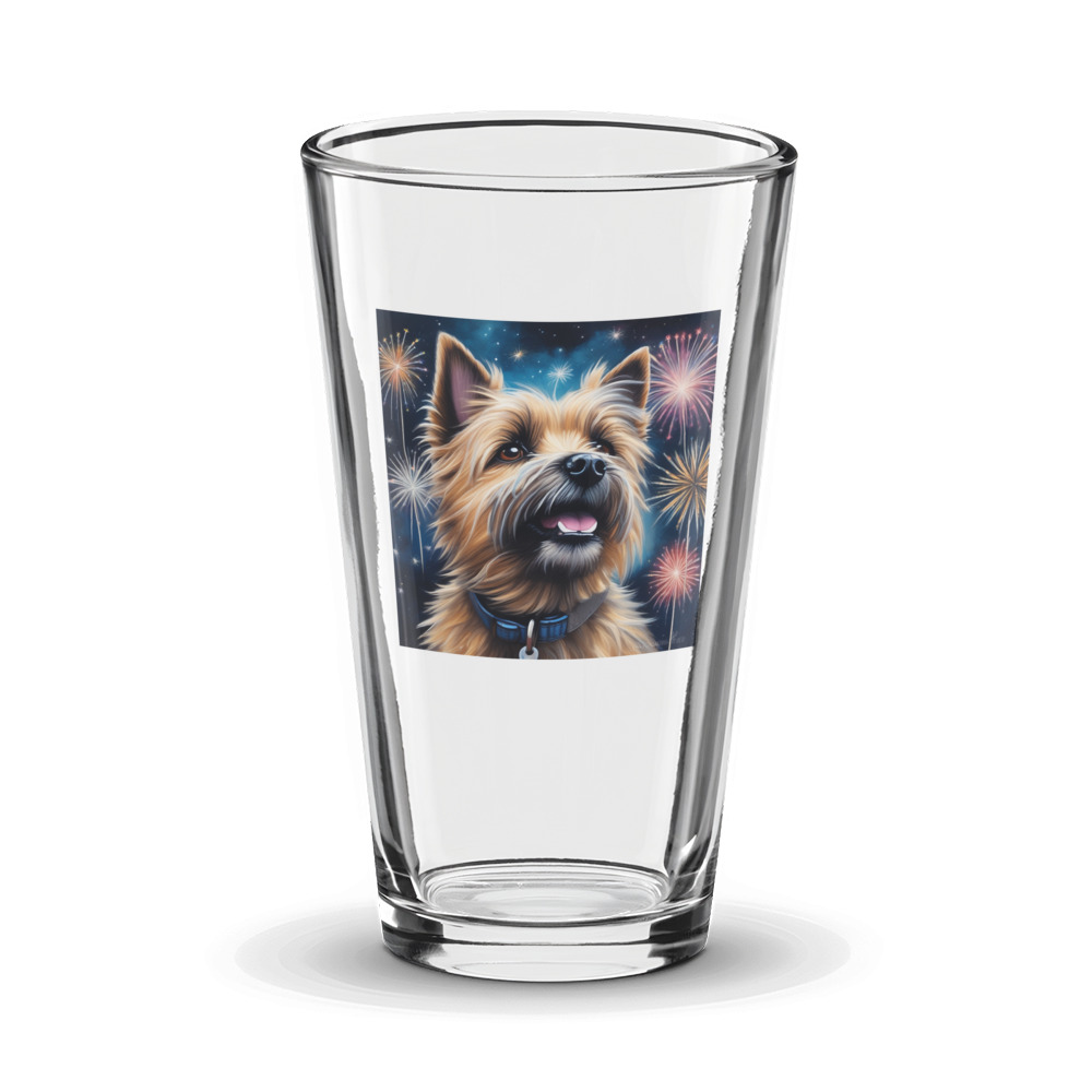 PugMug Custom Cairn Terrier Glass Tumbler