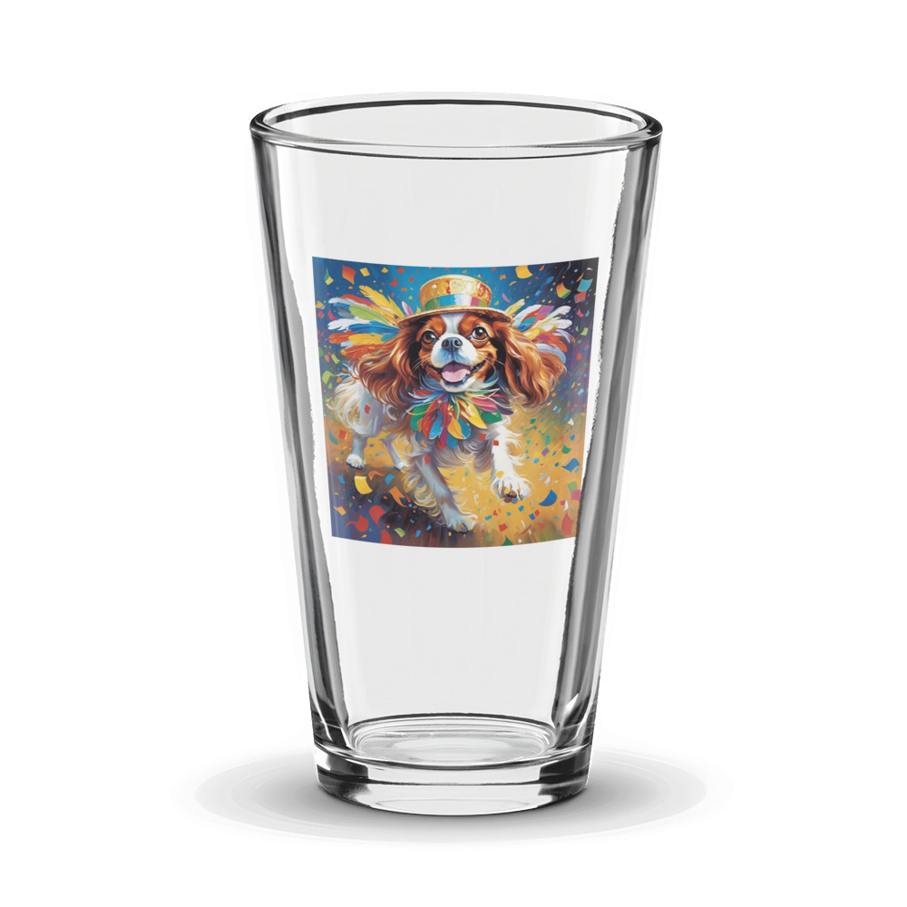 PugMug Custom Cavalier King Charles Spaniel Glass Tumbler