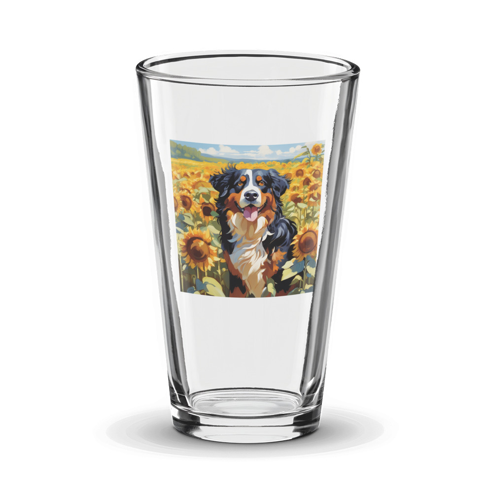 PugMug Custom Bernese Mountain Dog Glass Tumbler