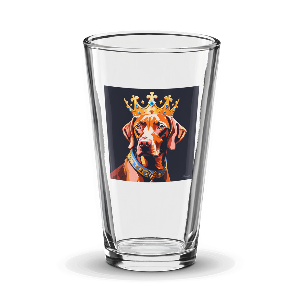 PugMug Custom Vizsla Glass Tumbler