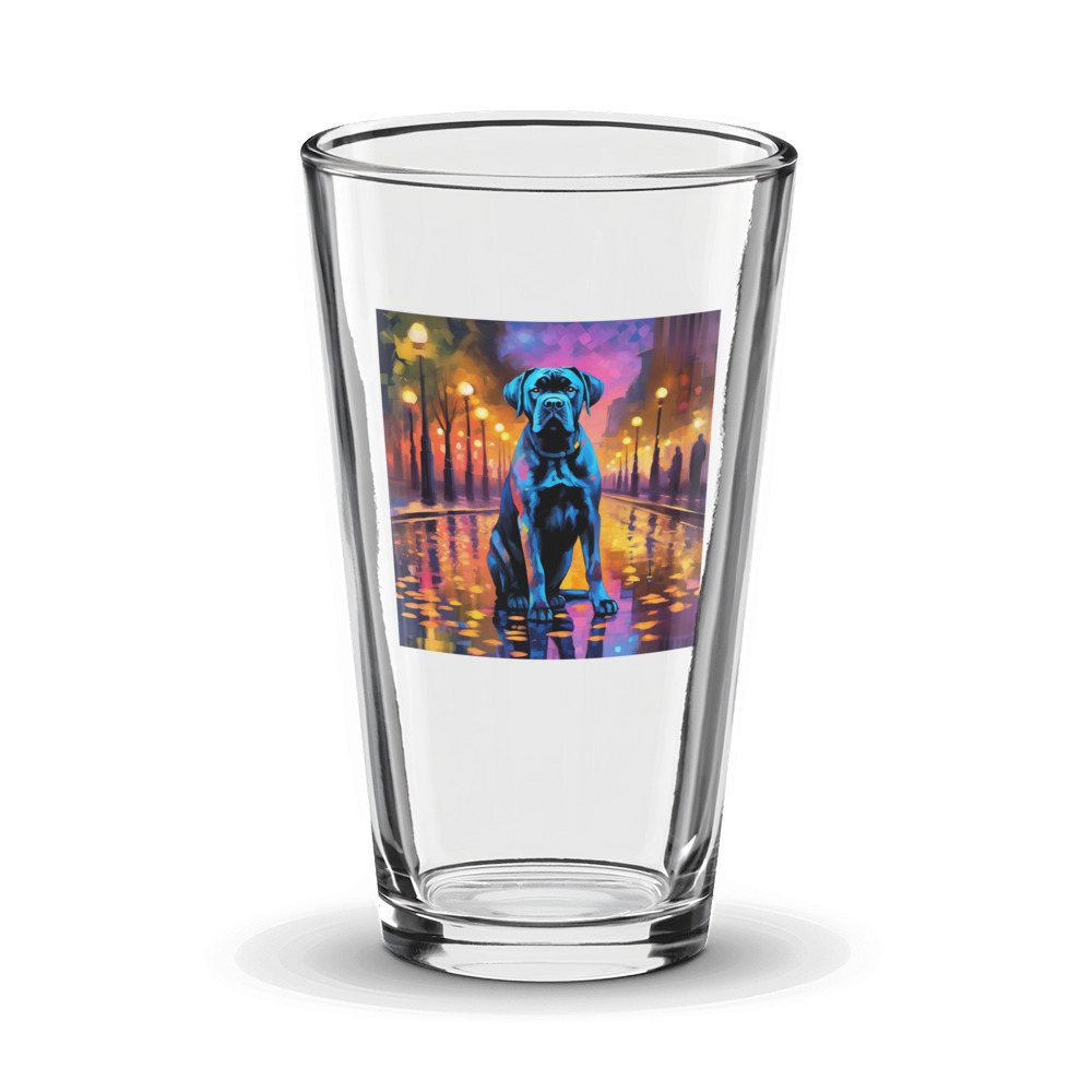 PugMug Custom Cane Corso Glass Tumbler