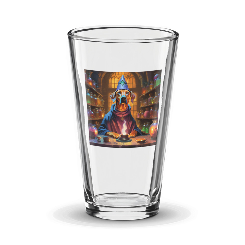 PugMug Custom Rhodesian Ridgeback Glass Tumbler