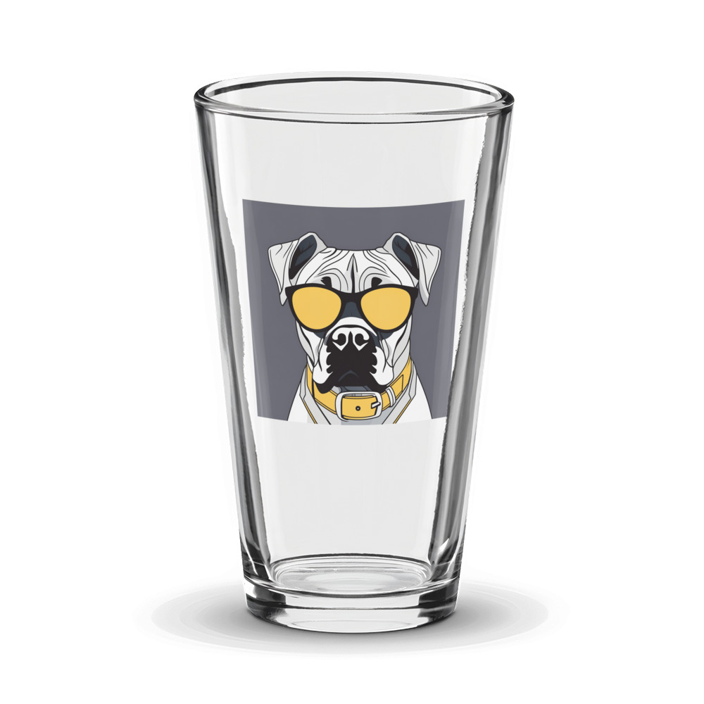 PugMug Custom Cane Corso Glass Tumbler