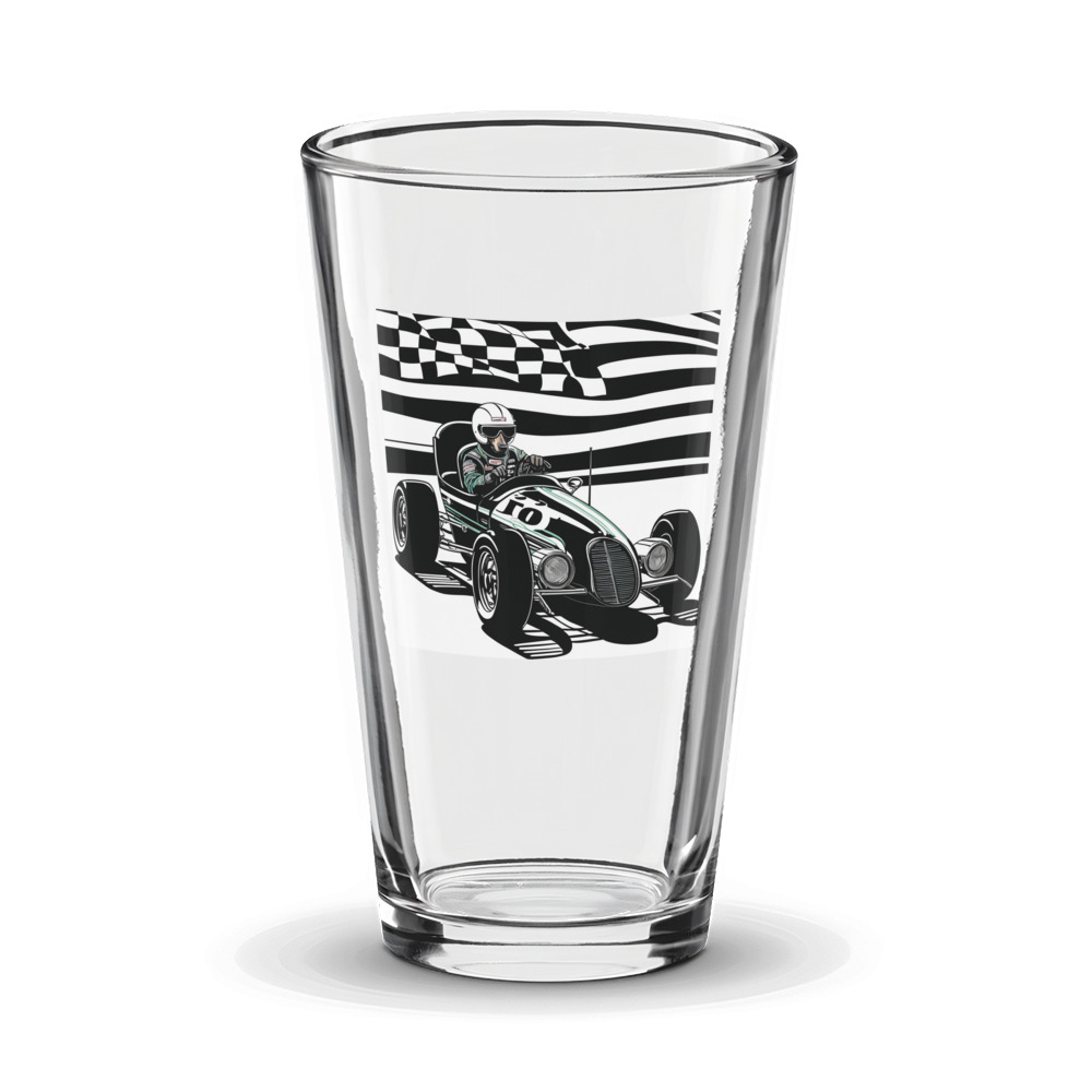 PugMug Custom Black Dachshund Glass Tumbler