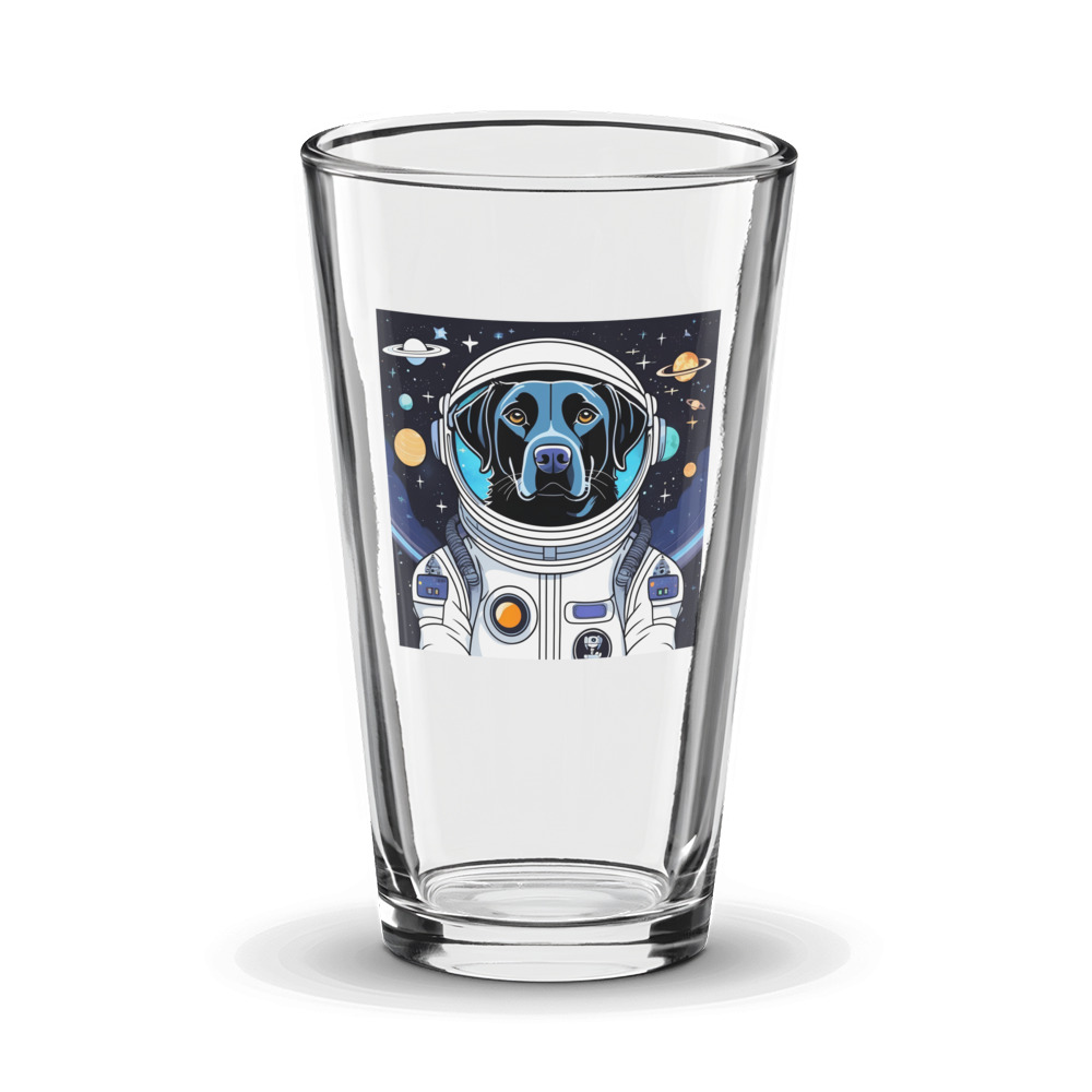 PugMug Custom Black Labrador Retriever Glass Tumbler