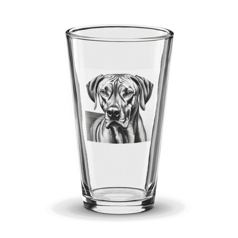 PugMug Custom Rhodesian Ridgeback Glass Tumbler