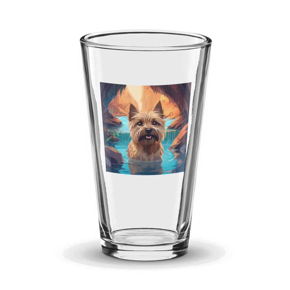 PugMug Custom Cairn Terrier Glass Tumbler