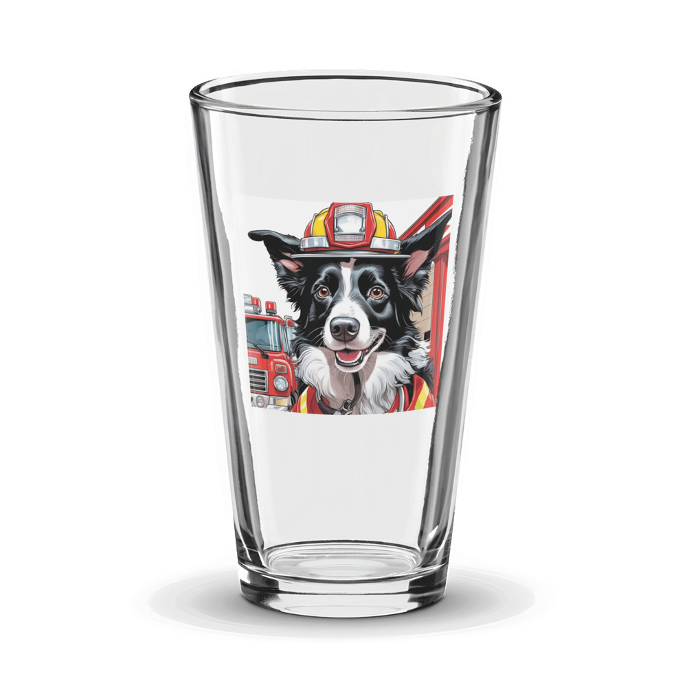 PugMug Custom Border Collie Glass Tumbler