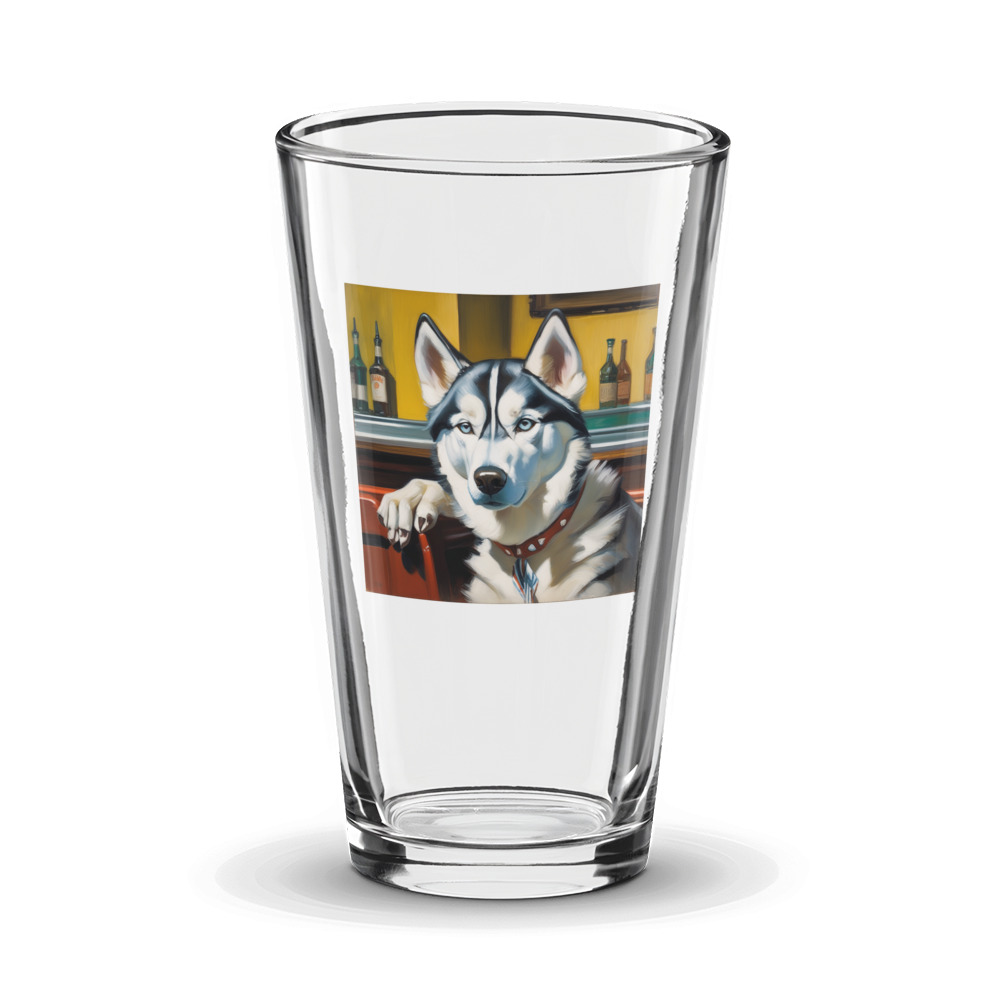 PugMug Custom Siberian Husky Glass Tumbler