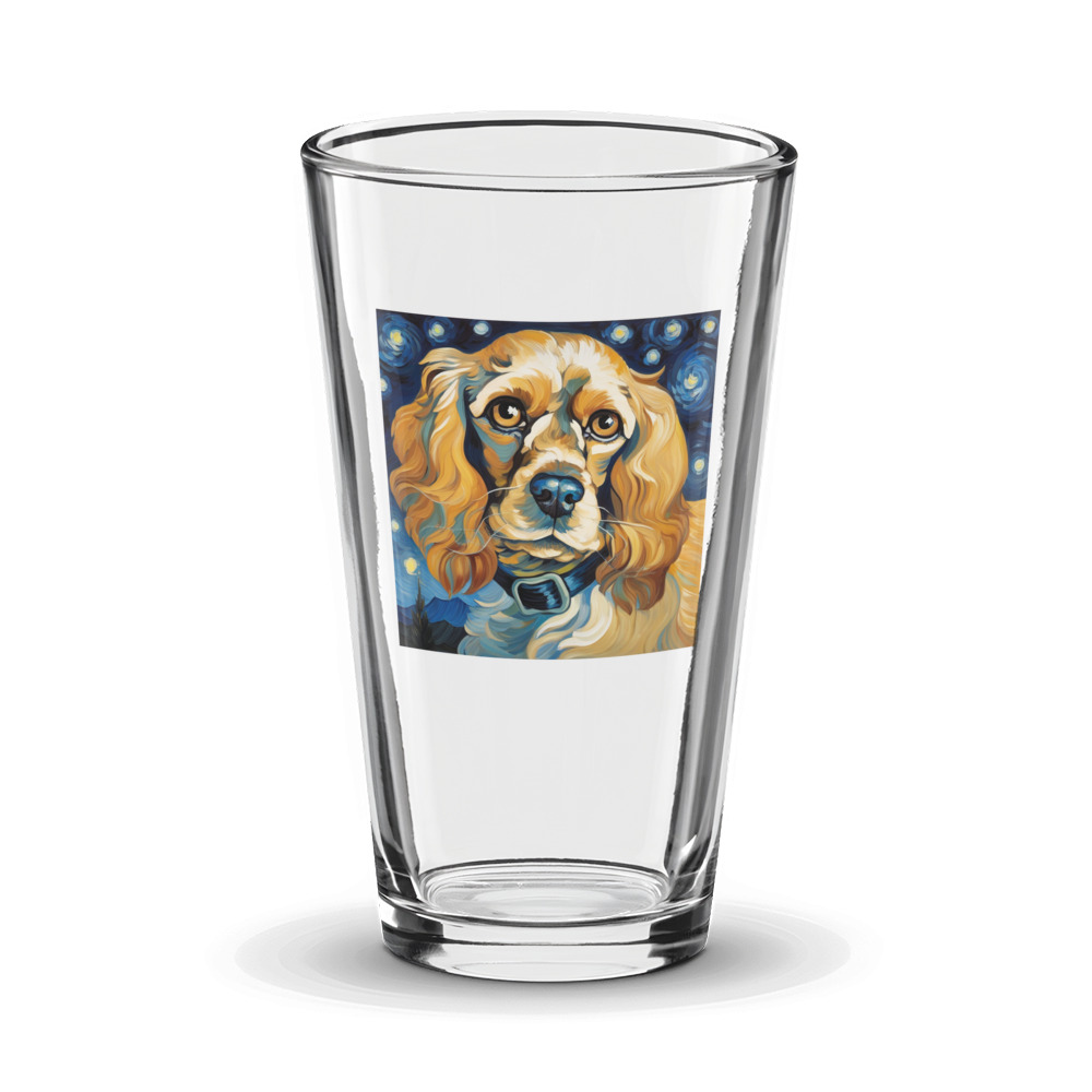 PugMug Custom Cocker Spaniel Glass Tumbler