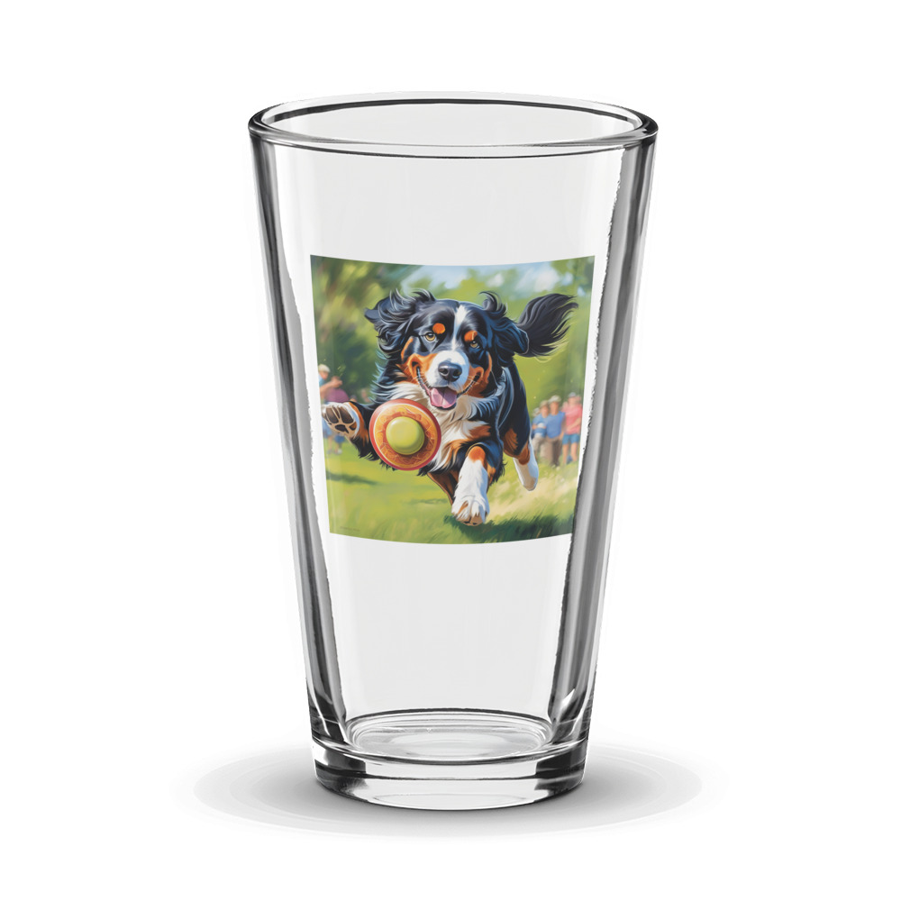 PugMug Custom Bernese Mountain Dog Glass Tumbler