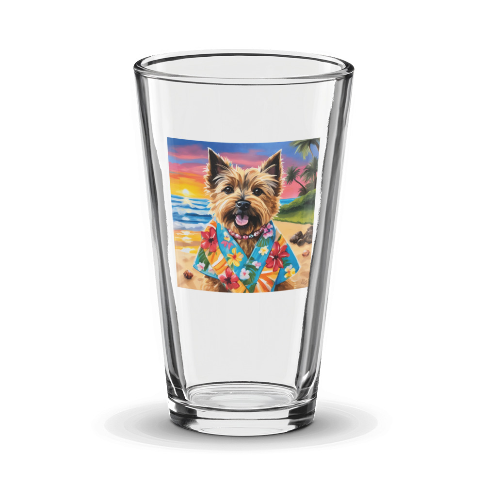 PugMug Custom Cairn Terrier Glass Tumbler