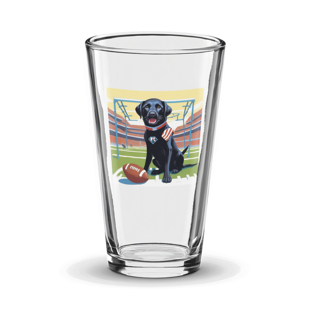 PugMug Custom Black Labrador Retriever Glass Tumbler