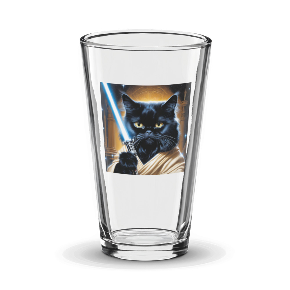 PugMug Custom Black Persian Cat Glass Tumbler