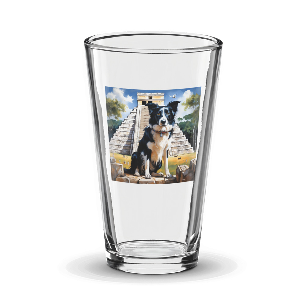 PugMug Custom Border Collie Glass Tumbler
