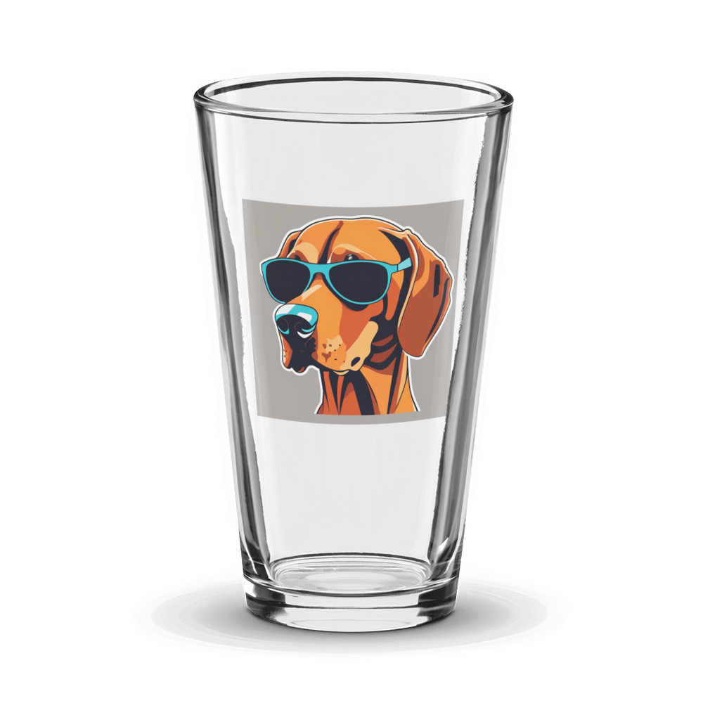 PugMug Custom Vizsla Glass Tumbler