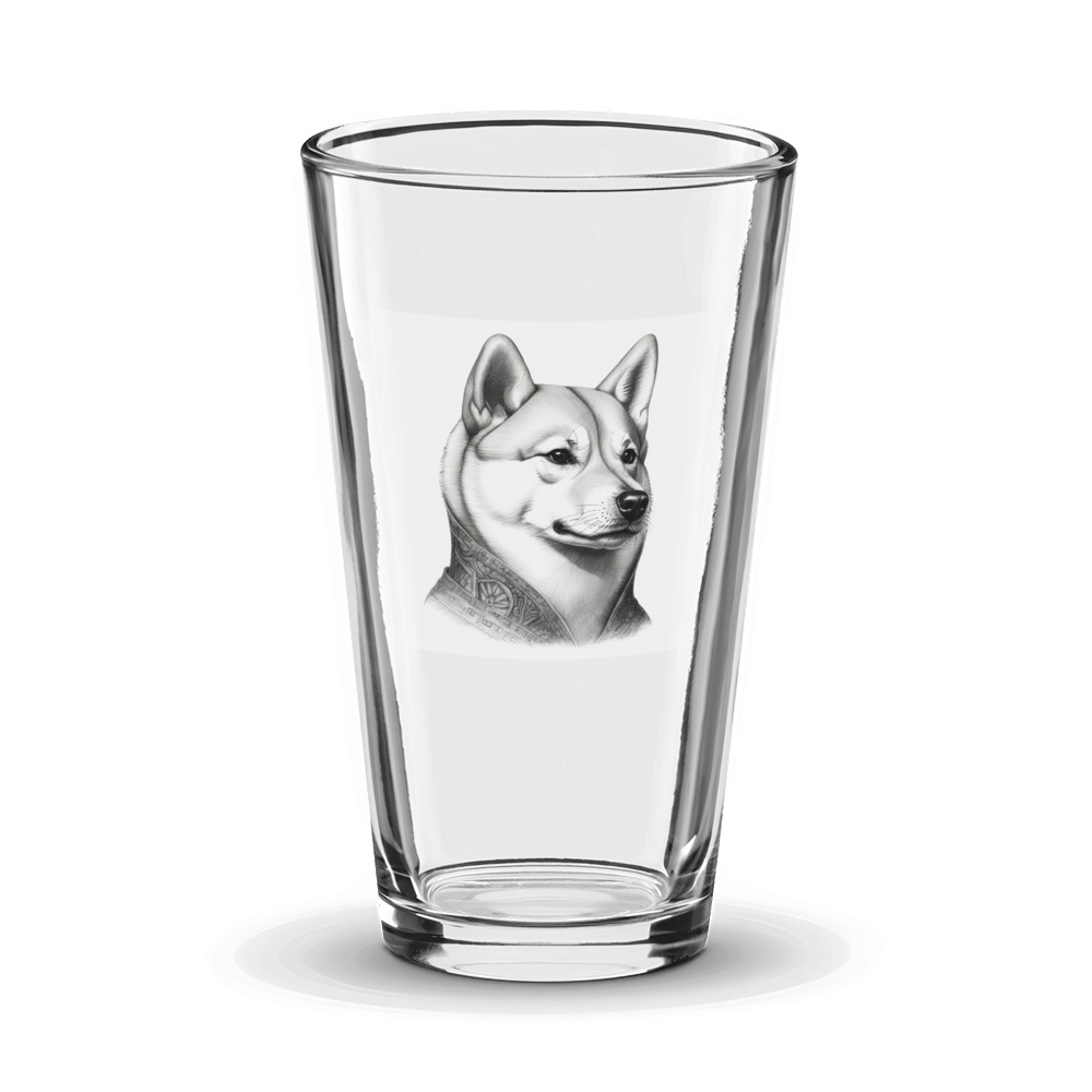 PugMug Custom Shiba Inu Glass Tumbler